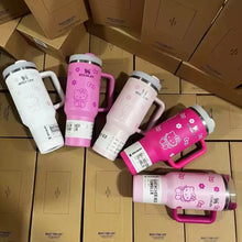 Load image into Gallery viewer, "Limited Time Deal! Stanley Quencher H2O Tumbler - 40oz, Cute Hello Kitty Design!"
