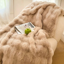 Load image into Gallery viewer, ✨ Cozy Faux Rabbit Fleece Blanket – Soft, Warm & Ultra-Comfortable ✨
