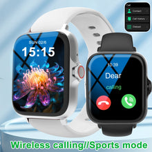 Load image into Gallery viewer, Smartwatch with full touchscreen display, compatible with iPhone/Android.