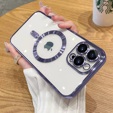 Load image into Gallery viewer, Luxury Clear Magnetic Case for iPhone