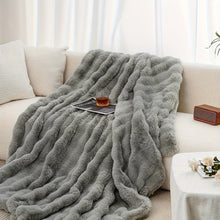 Load image into Gallery viewer, ✨ Cozy Faux Rabbit Fleece Blanket – Soft, Warm & Ultra-Comfortable ✨