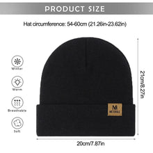 Load image into Gallery viewer, Classic Unisex Knit Beanie – Minimal Winter Hat for Men & Women