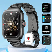 Load image into Gallery viewer, Smartwatch with full touchscreen display, compatible with iPhone/Android.