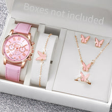 Load image into Gallery viewer, 6-Piece Women’s Luxury Quartz Watch & Heart Crystal Jewelry Set – Elegant Gift Set