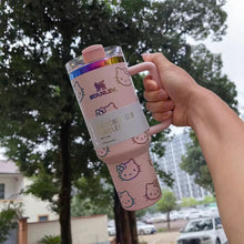Load image into Gallery viewer, "Limited Time Deal! Stanley Quencher H2O Tumbler - 40oz, Cute Hello Kitty Design!"
