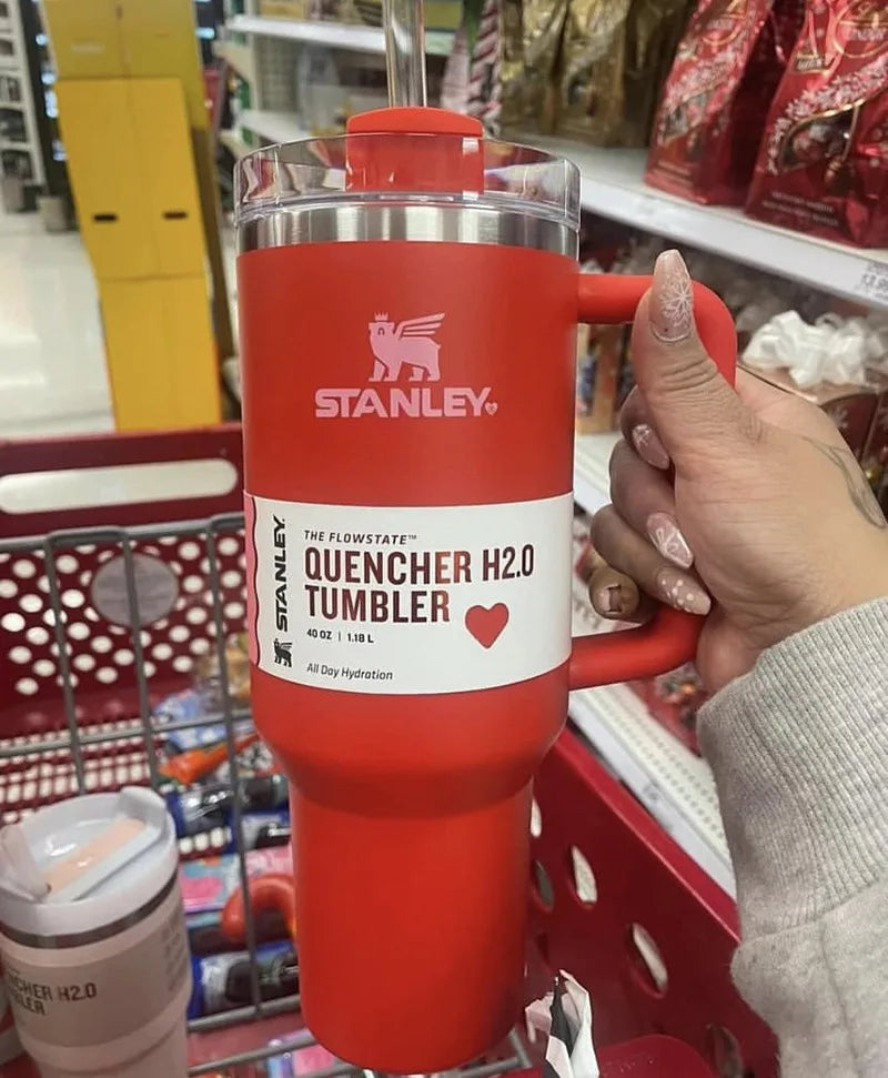 "Limited Time Deal! Stanley Quencher H2O Tumbler - 40oz, Cute Hello Kitty Design!"