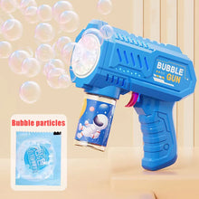 Load image into Gallery viewer, Automatic Rocket Bubble Gun with LED Lights – High-Output Bubble Blower Toy for Kids Outdoor Fun

