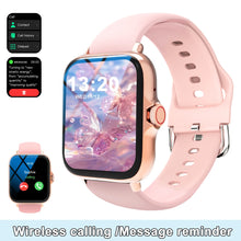 Load image into Gallery viewer, Smartwatch with full touchscreen display, compatible with iPhone/Android.
