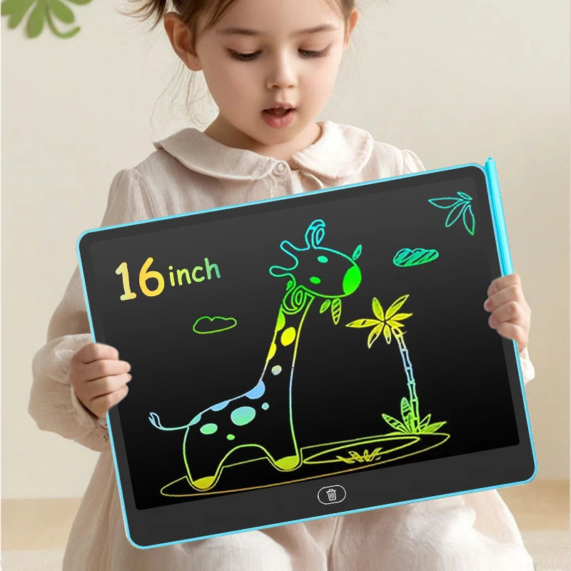 ⭐ LCD Kids Drawing Tablet – Colorful Writing Board for Fun Learning & Creativity (11/13/16 inch)