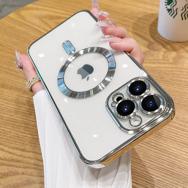 Luxury Clear Magnetic Case for iPhone