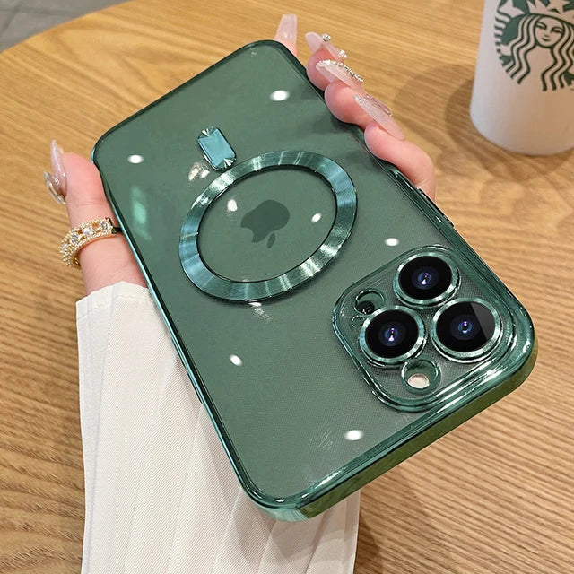 Luxury Clear Magnetic Case for iPhone