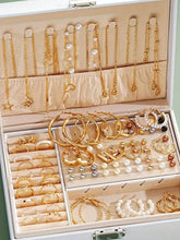 Load image into Gallery viewer, Luxury 86-Piece Women’s Jewelry Set – Gold Earrings, Rings, Bracelets &amp; Necklaces

