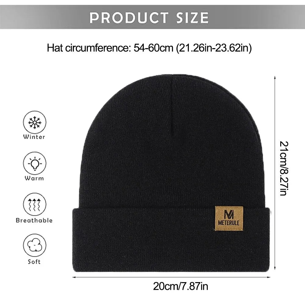 Classic Unisex Knit Beanie – Minimal Winter Hat for Men & Women