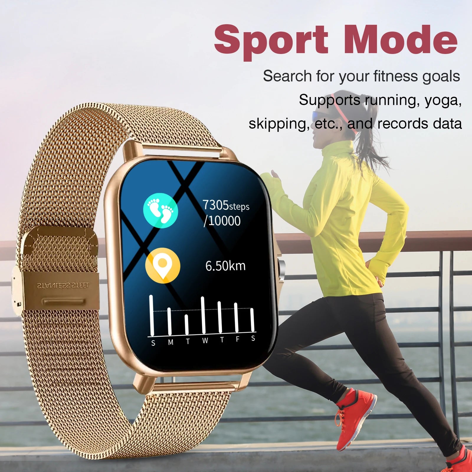 ✨ Smart Reminder Fitness Watch – Elegance and Technology on Your Wrist ✨