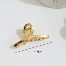 Load image into Gallery viewer, Minimal Gold Hair Claw Clips | Mini Metal Barrettes for Daily Wear
