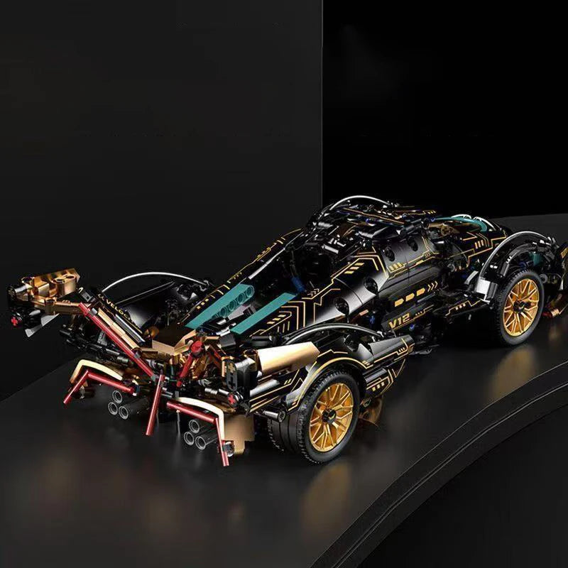 🏁 Green Racing Building Block Set – 1690 Pieces