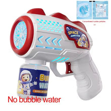 Load image into Gallery viewer, Automatic Rocket Bubble Gun with LED Lights – High-Output Bubble Blower Toy for Kids Outdoor Fun
