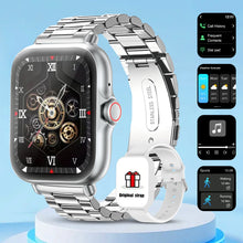 Load image into Gallery viewer, Smartwatch with full touchscreen display, compatible with iPhone/Android.

