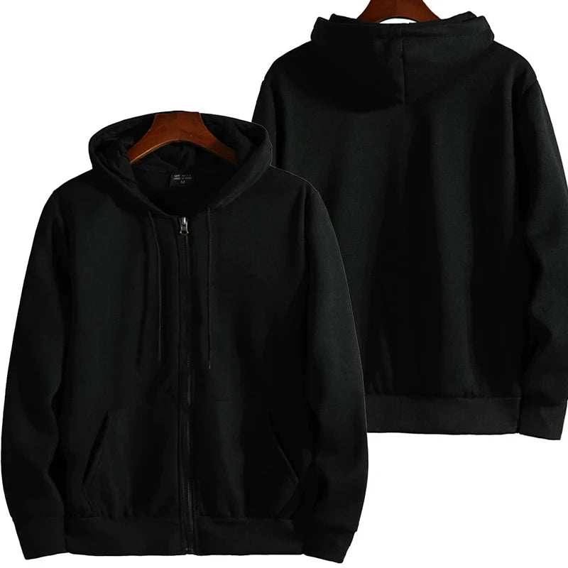 Unisex Zip-Up Hoodie | Casual Long Sleeve Sweatshirt for Men & Women | Comfortable Fit