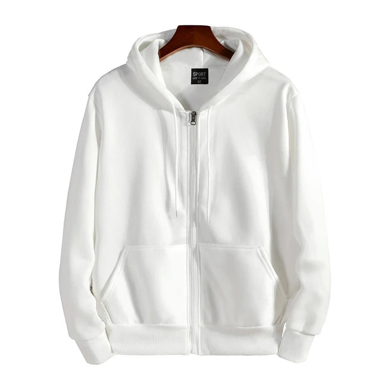 Unisex Zip-Up Hoodie | Casual Long Sleeve Sweatshirt for Men & Women | Comfortable Fit